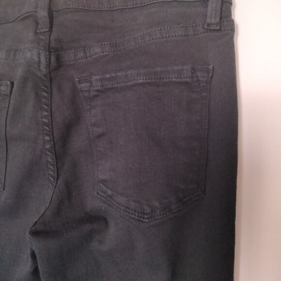 Frame Women's Sz 25 Black Jeans 'Le Skinny de Jeanne' Distressed Stretch Denim - Picture 8 of 8